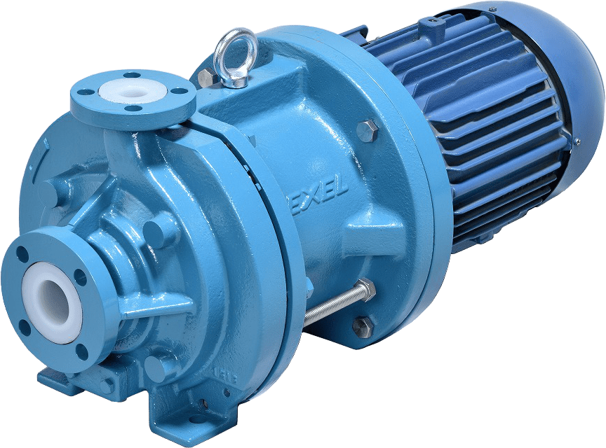 blue corrosion resistant pump
